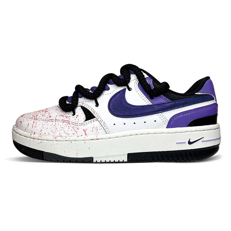 

Кроссовки Nike Gamma Force Skateboarding Shoes Women's Low-top Purple White Powder, белый