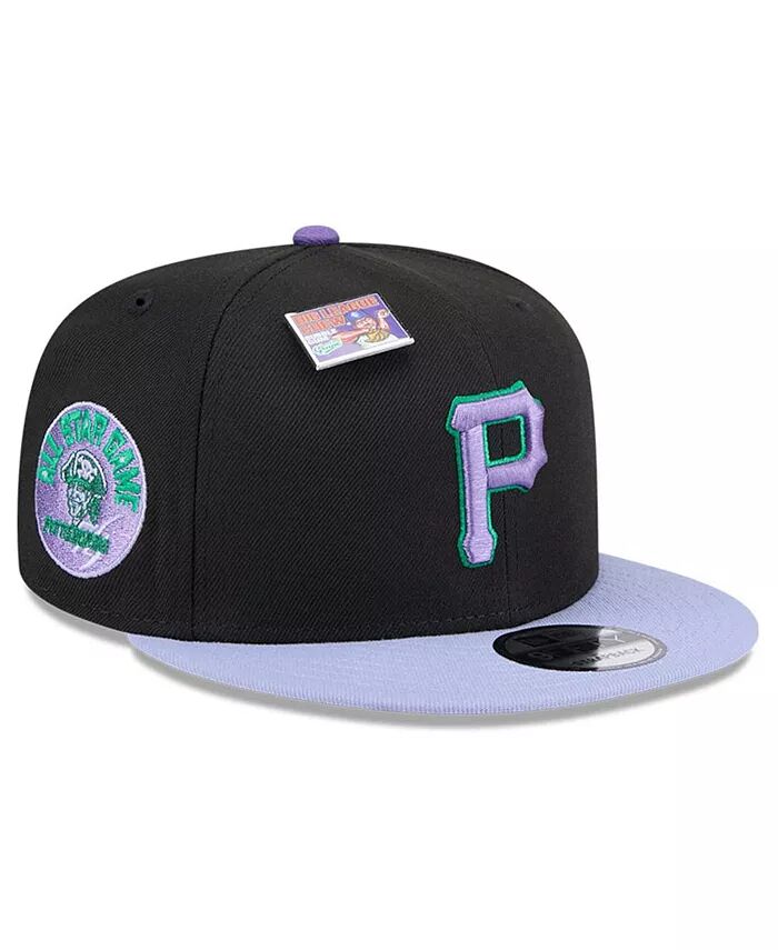 

Мужская черная/фиолетовая бейсболка Pittsburgh Pirates Grape Big League Chew Flavor Pack 9FIFTY Snapback Hat New Era, черный