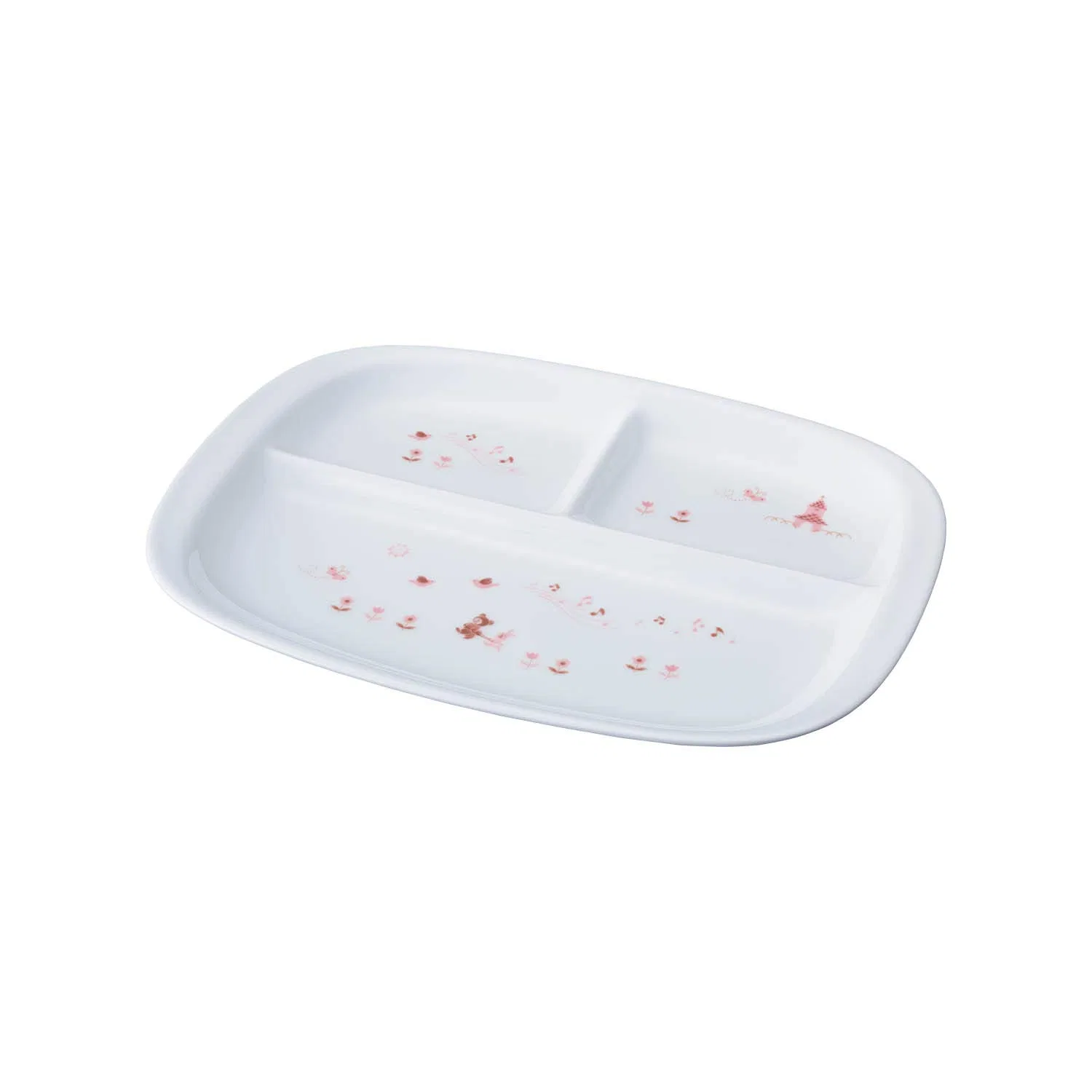 Детская тарелка для обеда «Light Step» 26 см, розовая, от Noritake
