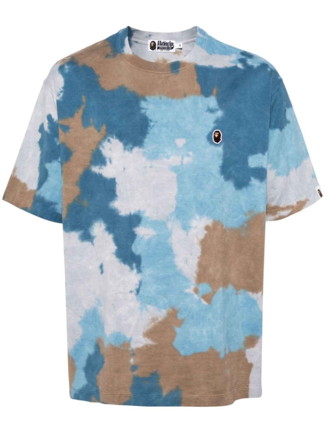 

A BATHING APE футболка с принтом тай-дай, синий