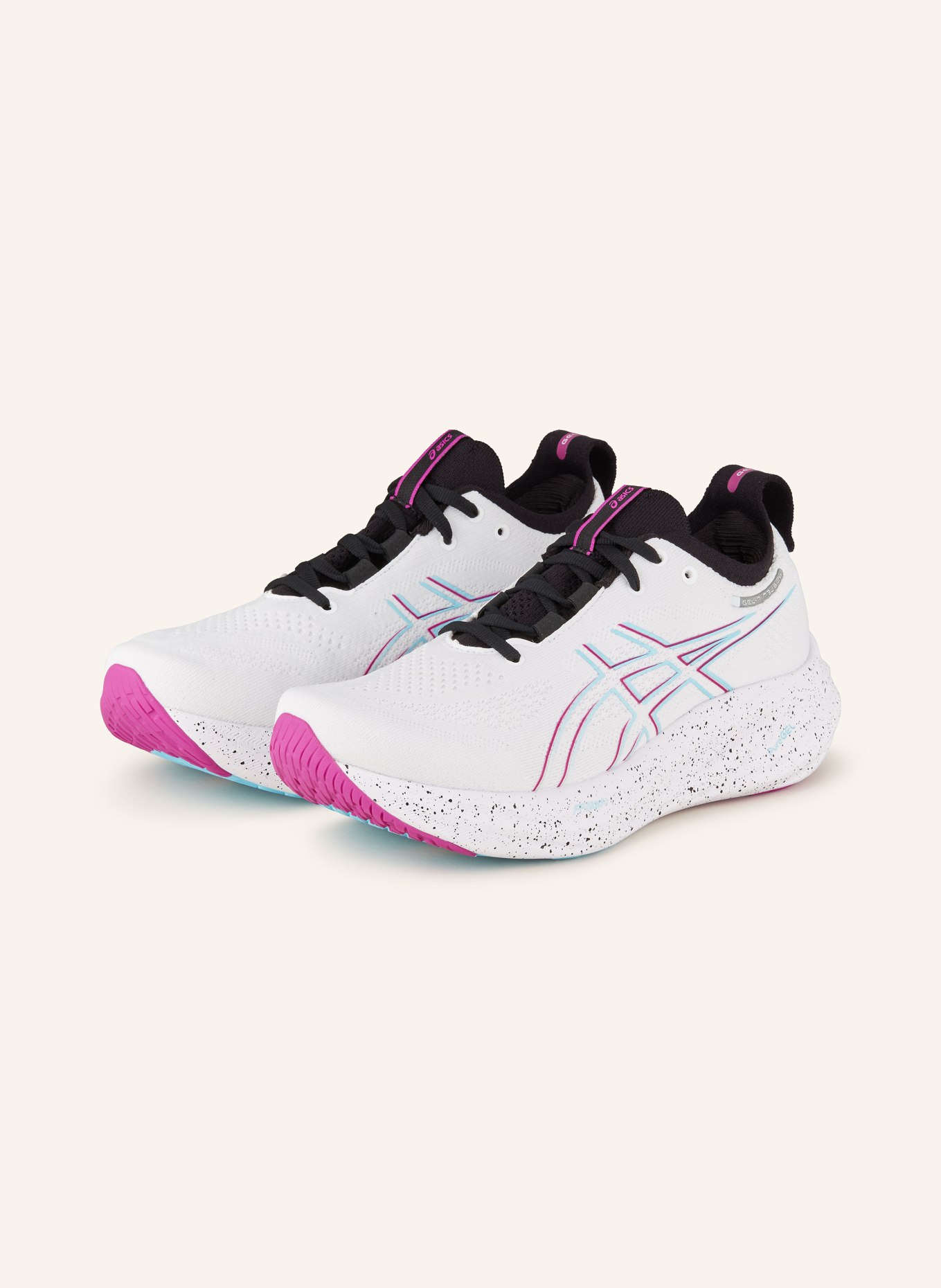 

Кроссовки gel-nimbus 26 ASICS, цвет WEISS/FUCHSIA/TÜRKIS