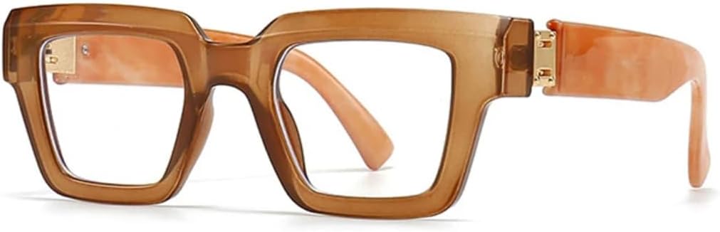 

Солнцезащитные очки для мужчин и женщин - защита UV400 - прозрачные градиентные очки в стиле панк, конфетные, для занятий спортом на открытом воздухе и вождения DSVIGF, Tea Clear