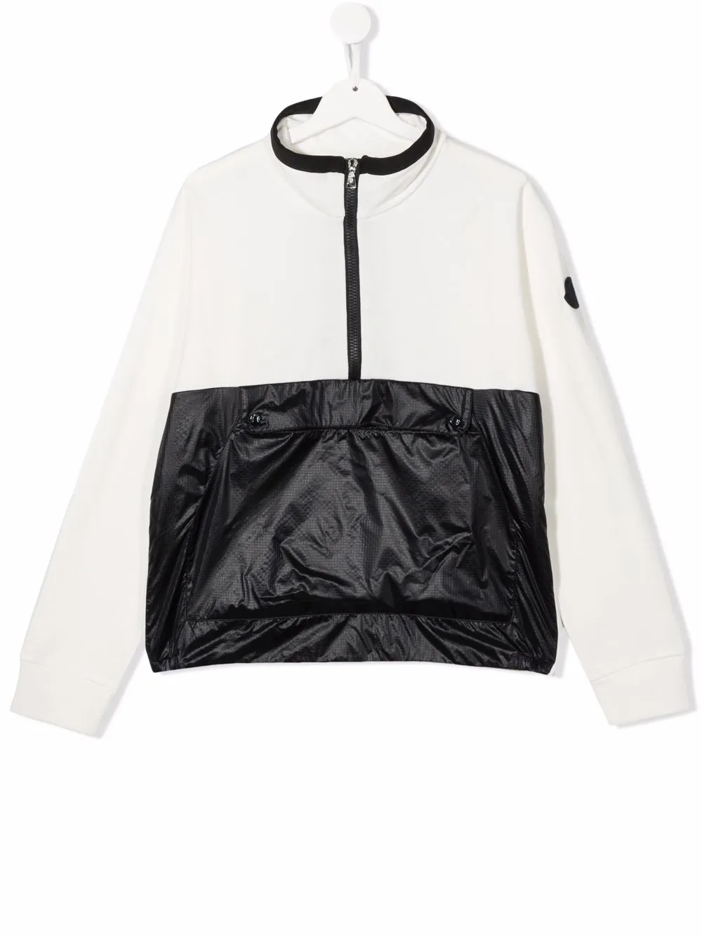 

Толстовка в двух тонах Moncler Enfant, белый