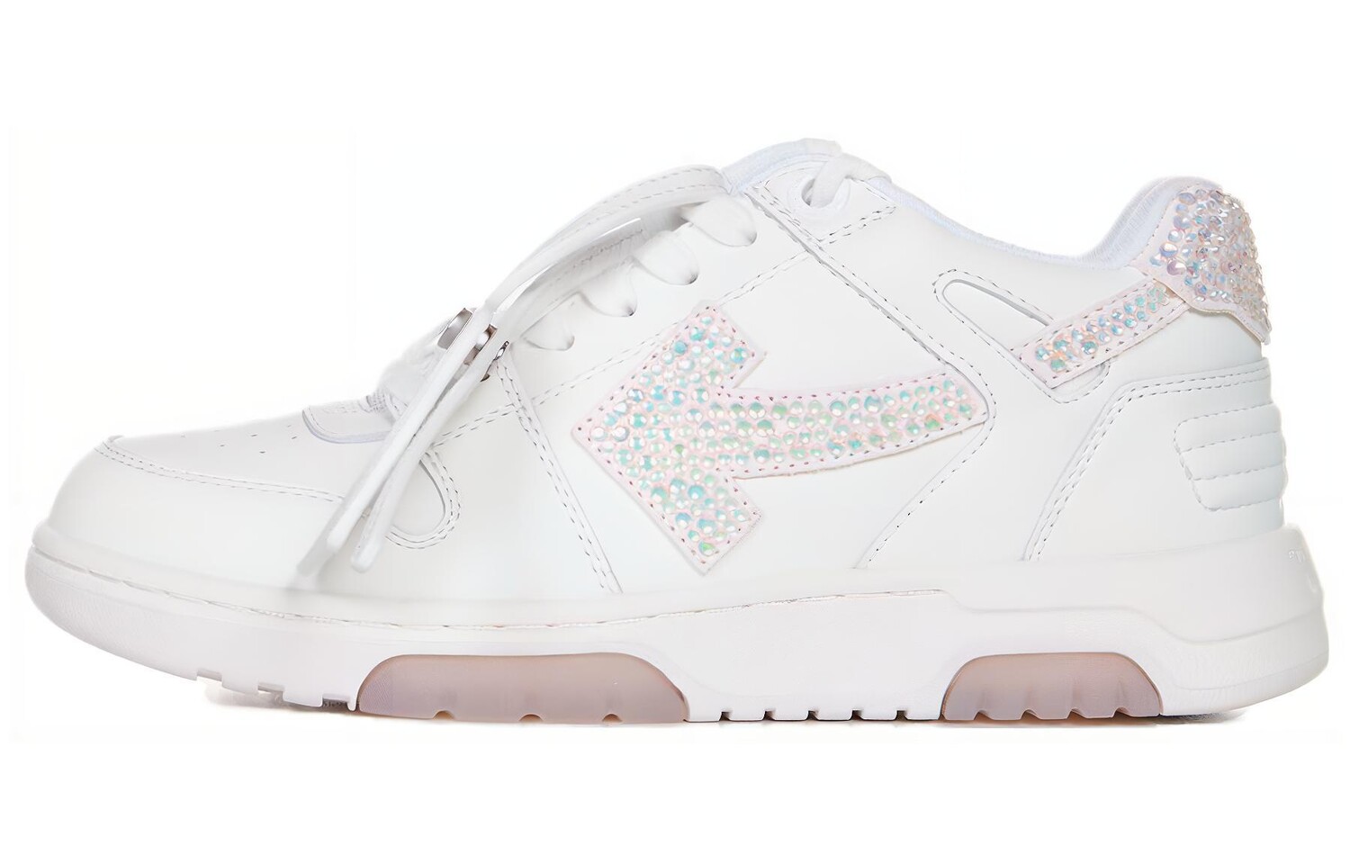 

Кроссовки OFF-WHITE Out Of Office Crystal Embellished White Women's