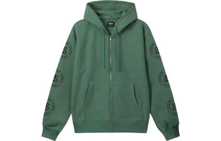 Мужские худи и свитшоты Stussy, Зеленый — фото 3