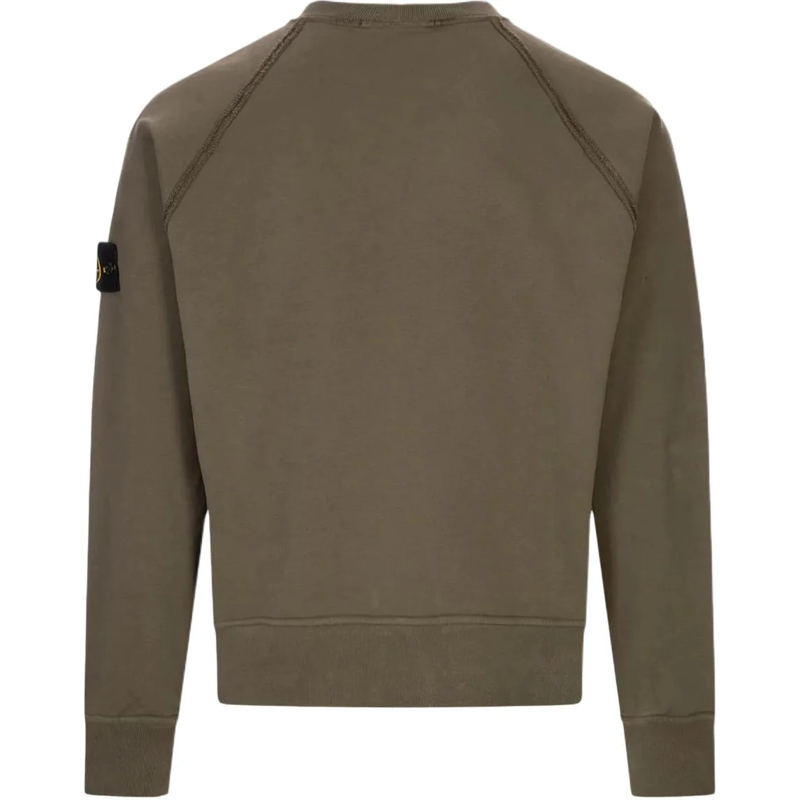 Свитшот с регланными рукавами и нашивкой с логотипом STONE ISLAND, хаки — фото 3