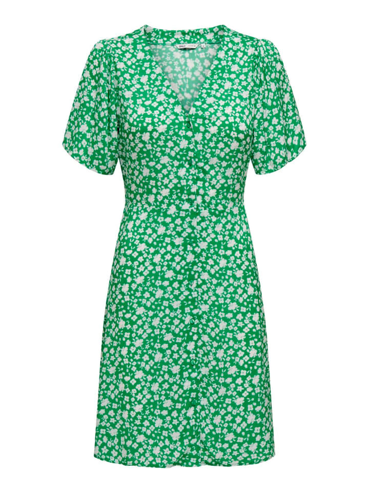 

Длинное платье ONLY Legeres Mini Sommerliches Design Muster, зеленый