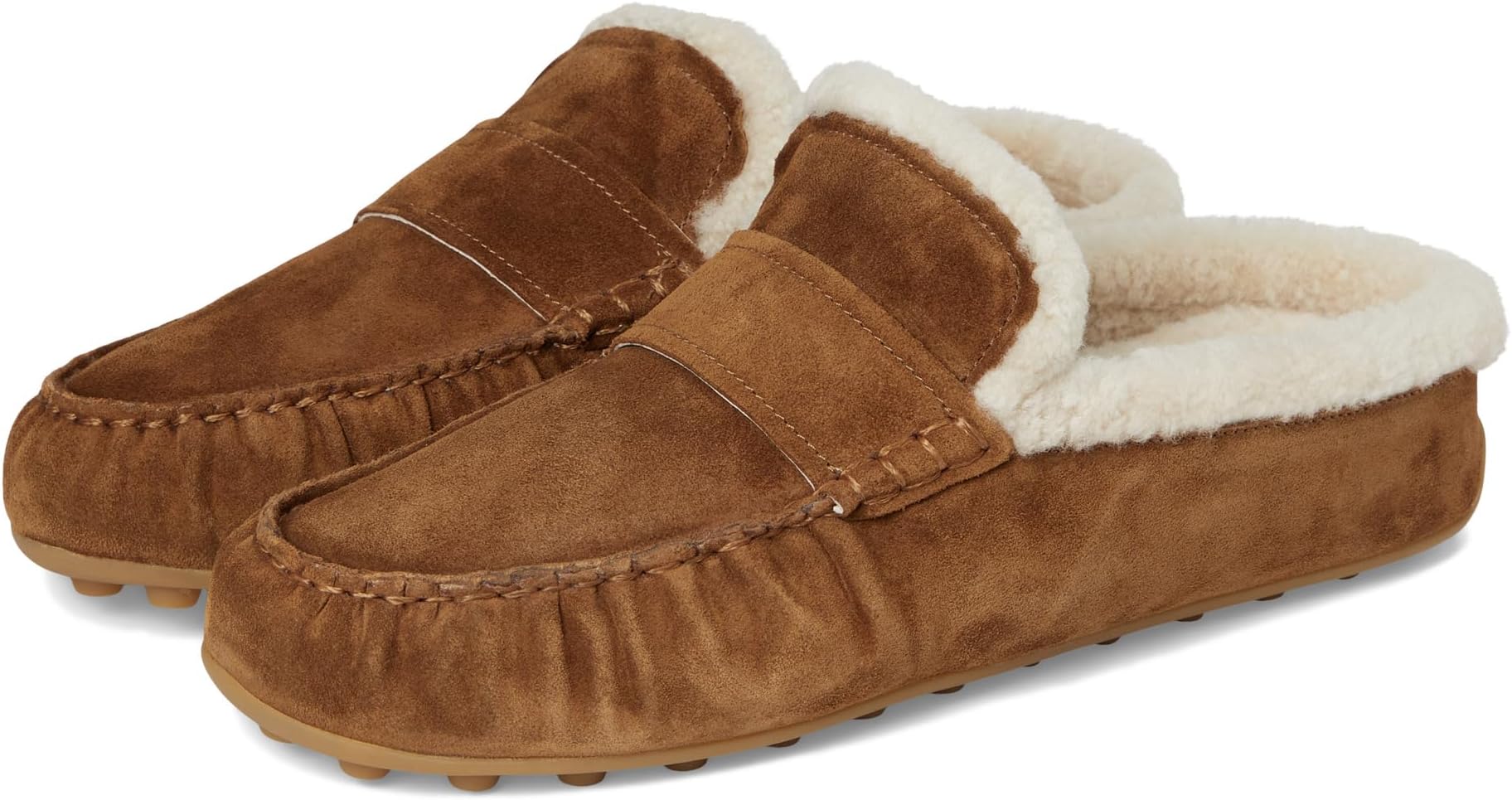 Тапочки Vince Women's Berkley Shearling Mule/Clog Shoes, Elmwood
