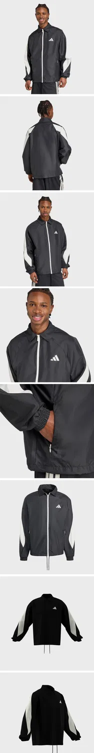 Мужская спортивная куртка Stadium Track Top чёрная от Adidas — фото 4