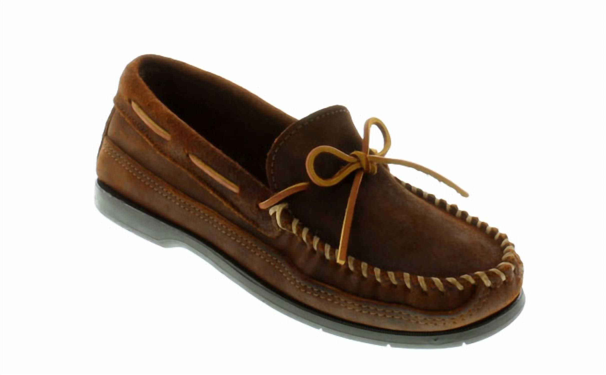 

Мужские мокасины Essential Hardsole в коричневом цвете Ruff Minnetonka