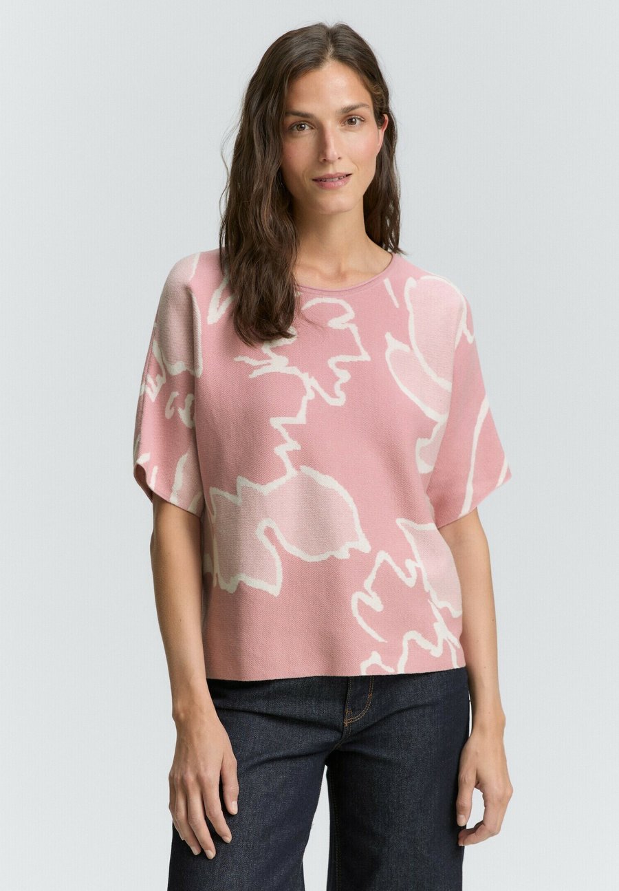 

Футболка TOM TAILOR Print T-shirt, Floral Rose Knit Design/Light Pink, Розовый, Футболка TOM TAILOR Print T-shirt, Floral Rose Knit Design/Light Pink