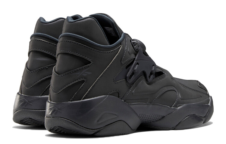 Туфли Pump Court Lifestyle унисекс с низким верхом черного цвета Reebok — фото 4