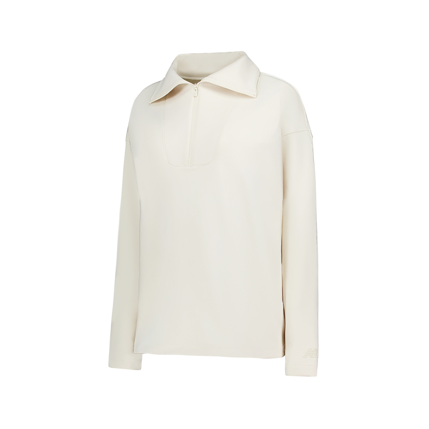 

Женская толстовка из легкого льна New Balance, светлый linen