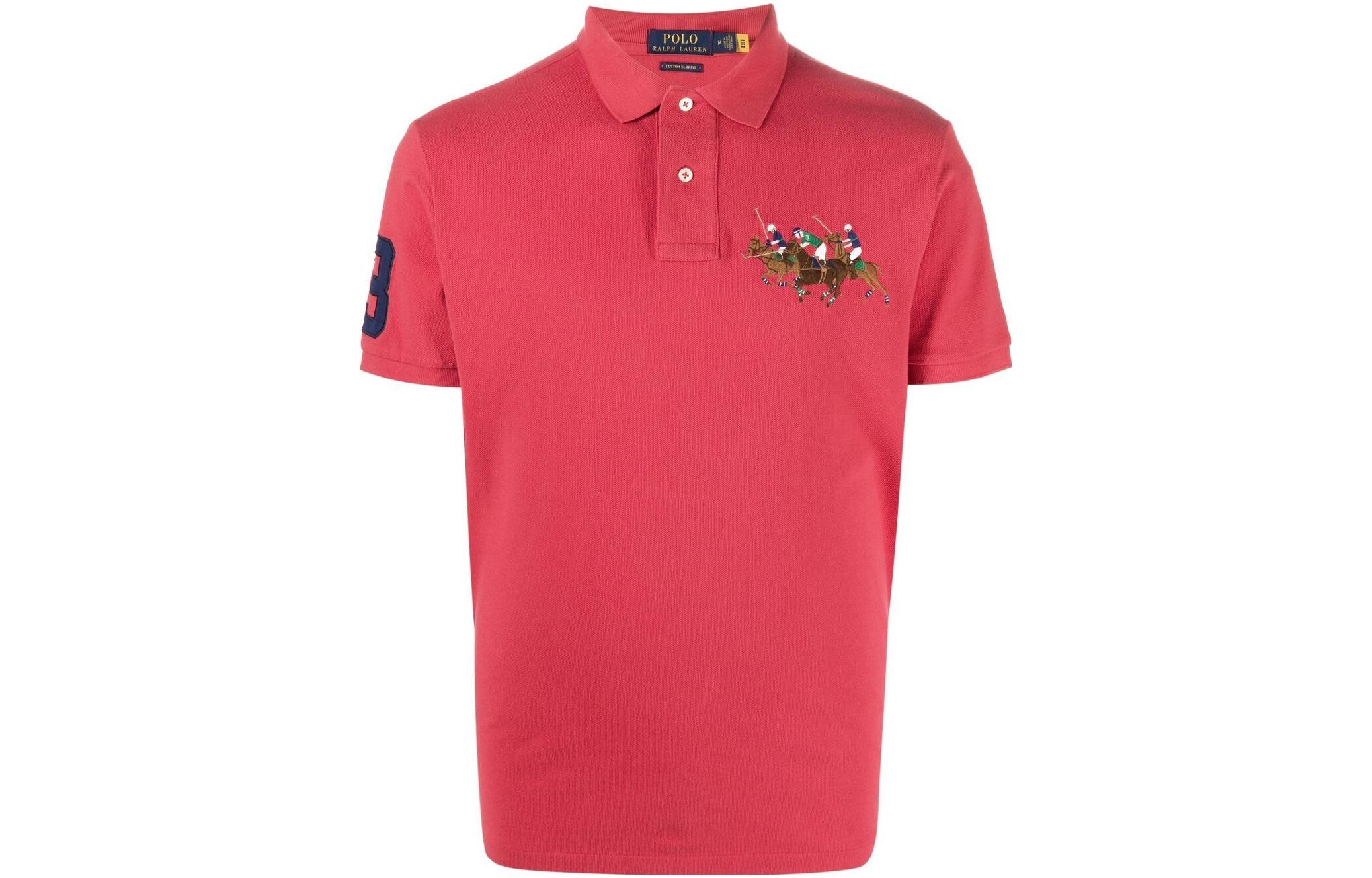 Поло с принтом Polo Pony Polo Ralph Lauren, Красный — фото 2