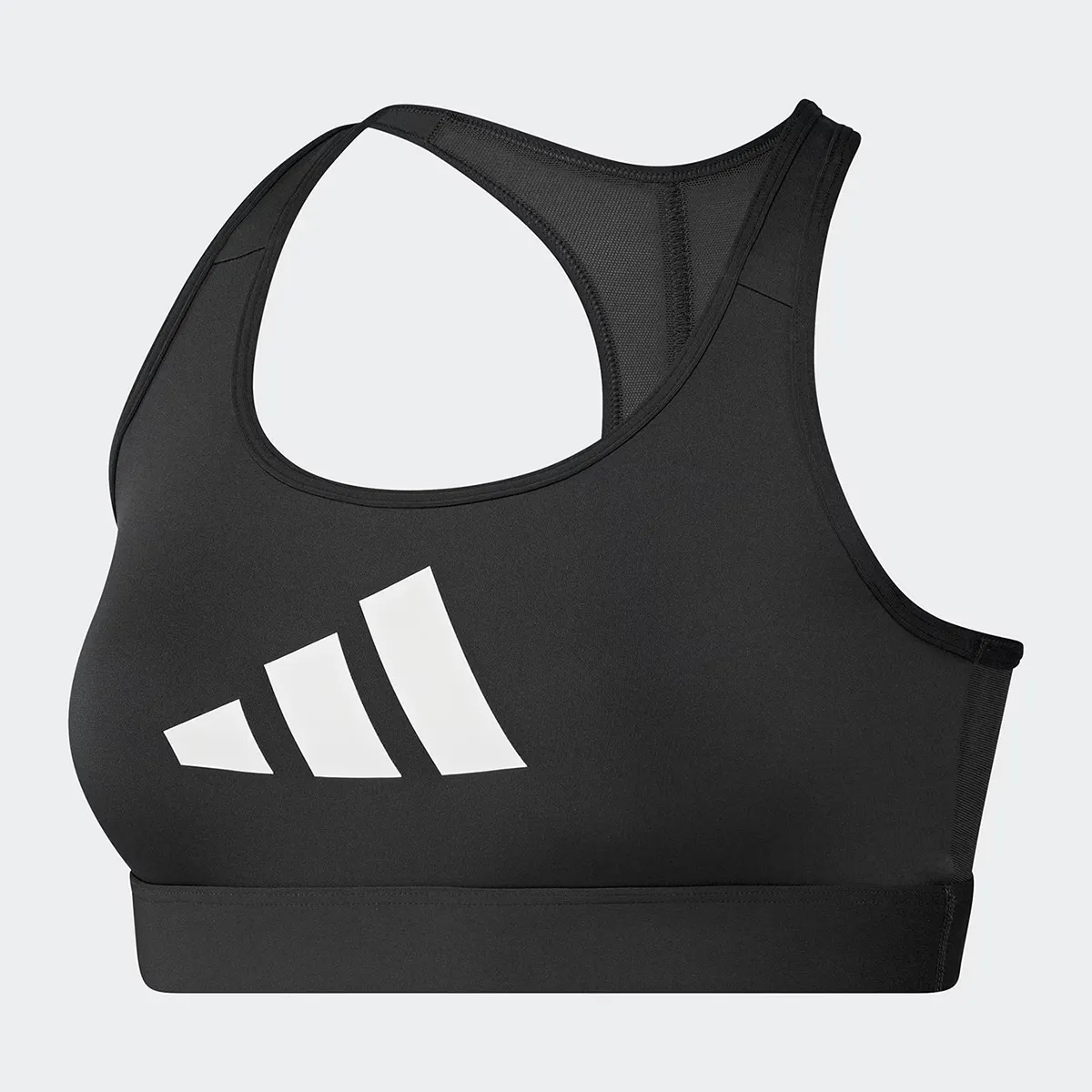 

Женский спортивный топ с большим логотипом Adidas Powerreact, черный