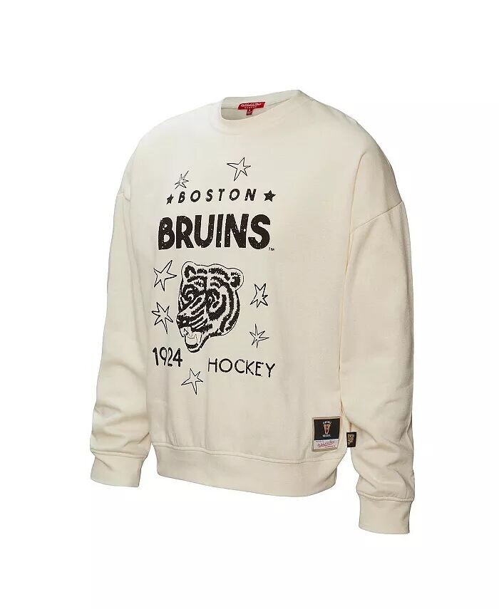 

Женская кремовая толстовка Boston Bruins Logo 3.0 Mitchell & Ness