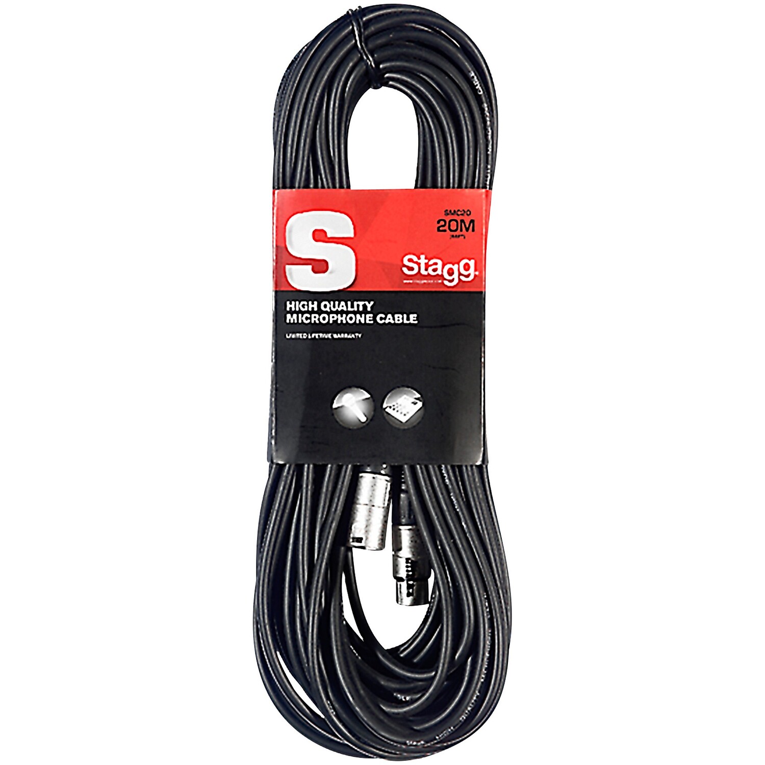

Микрофонный кабель Stagg 20M/66FT XLRf-XLRm 60 футов, черный