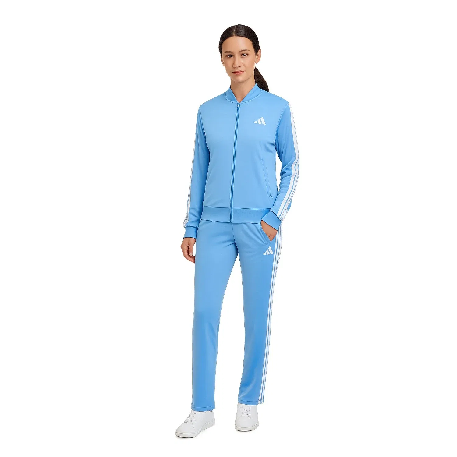 Спортивный костюм с 3 полосками Adidas, синий
