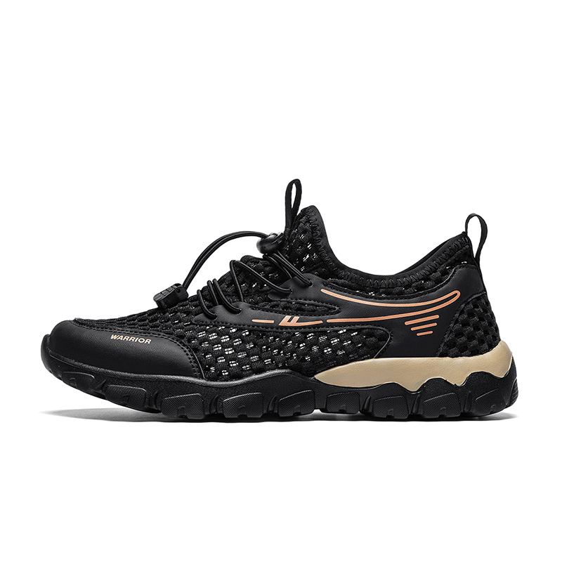 

Повседневные туфли мужские низкие, золотистые WARRIOR, Black Orange