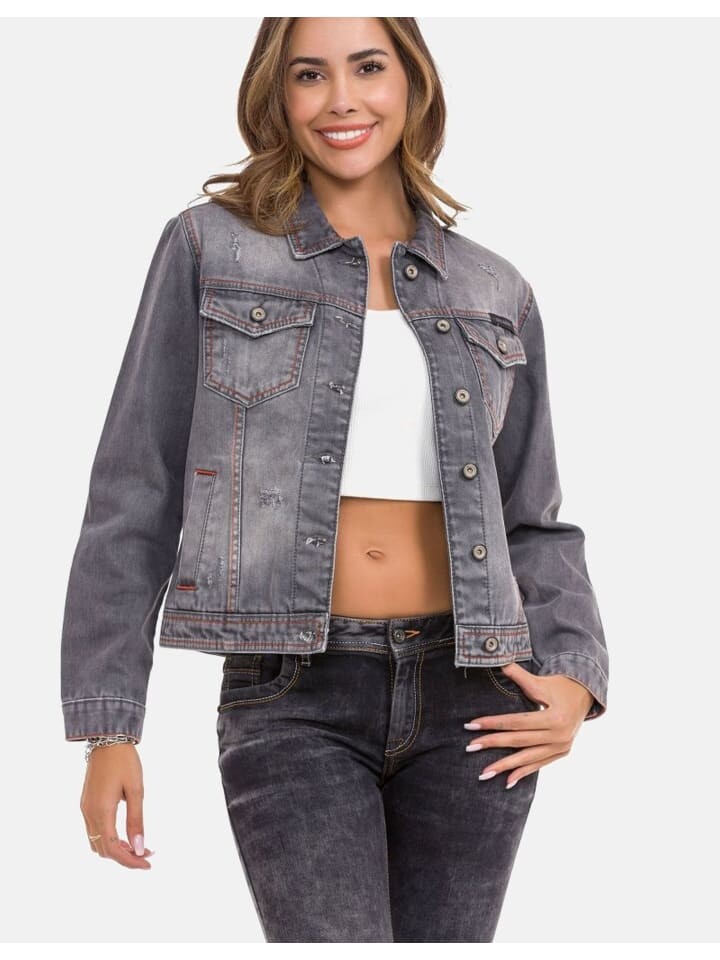 

Джинсовая куртка Cipo & Baxx Jeansjacke, серый