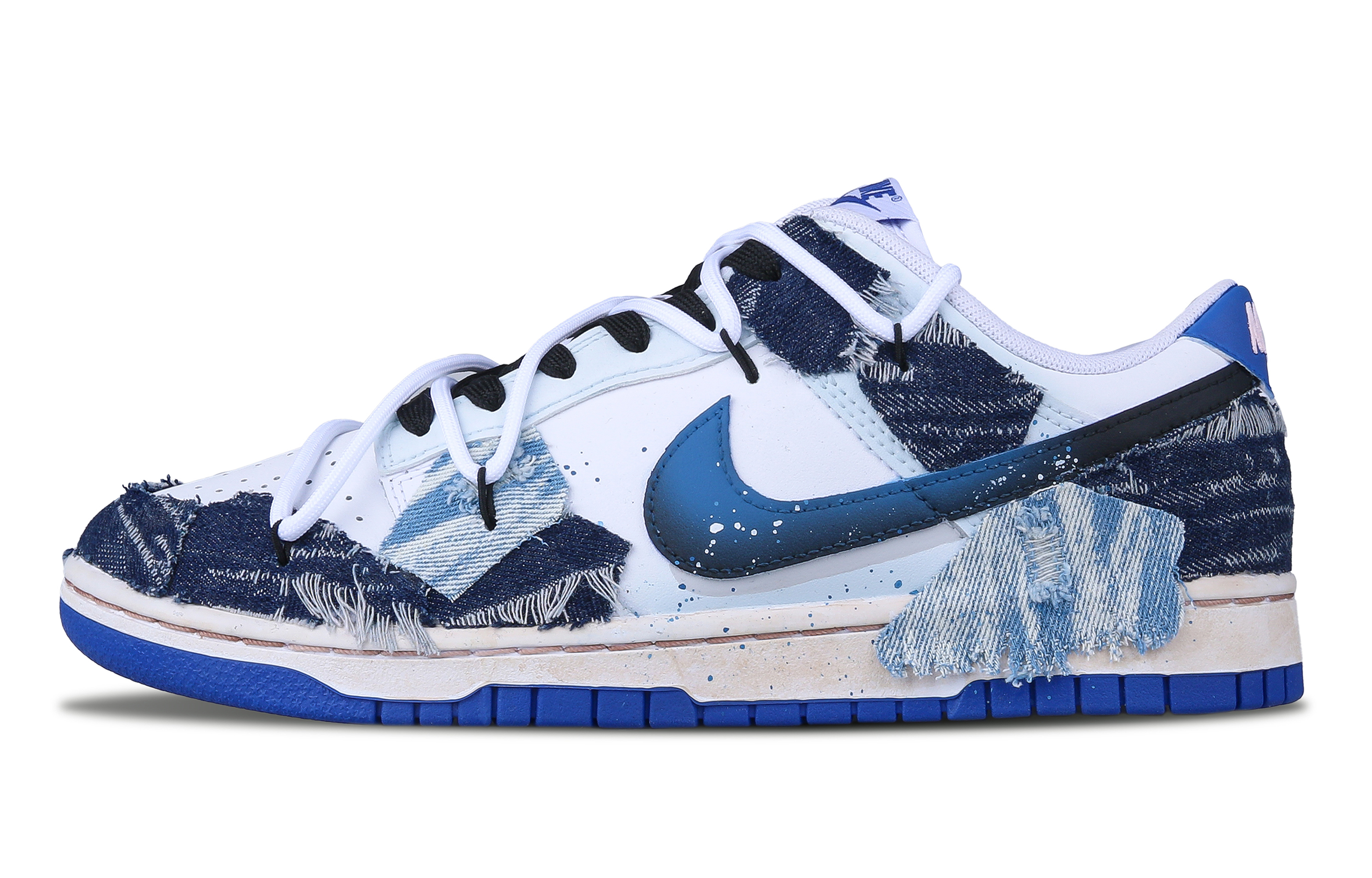 

Кроссовки Nike Dunk Skateboarding Shoes Women's Low-top Blue, белый/синий