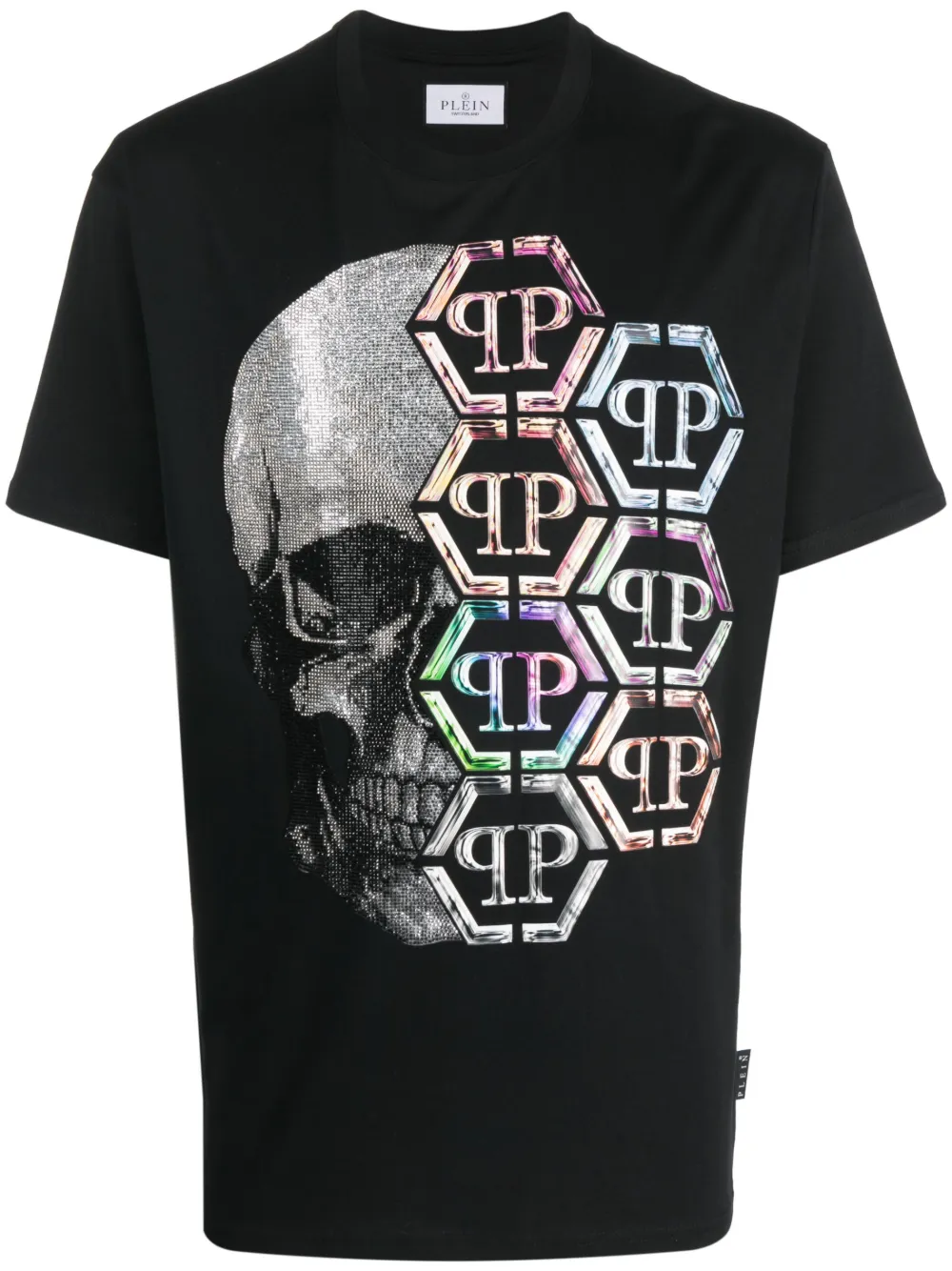 

Футболка Skull с логотипом Philipp Plein, черный