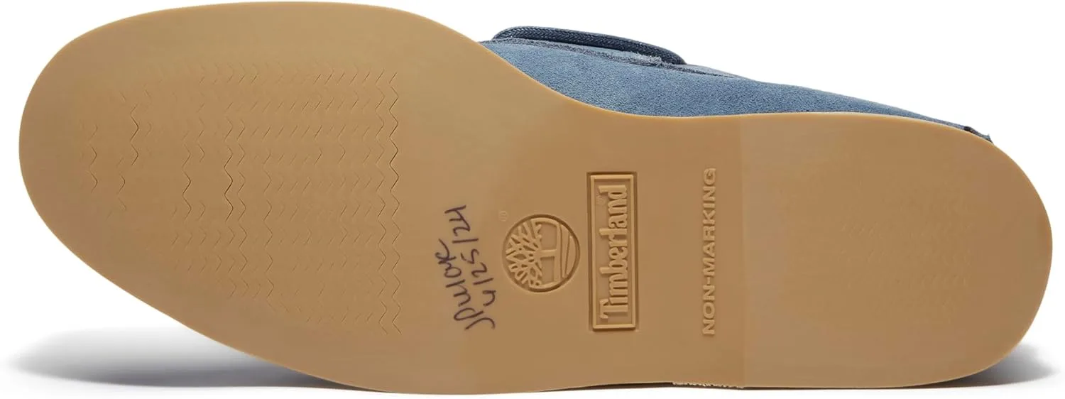 Мужские ботинки Timberland, традиционные, сшитые вручную, с тремя люверсами, классические, рифленые, в стиле «лодочные туфли», синий — фото 4