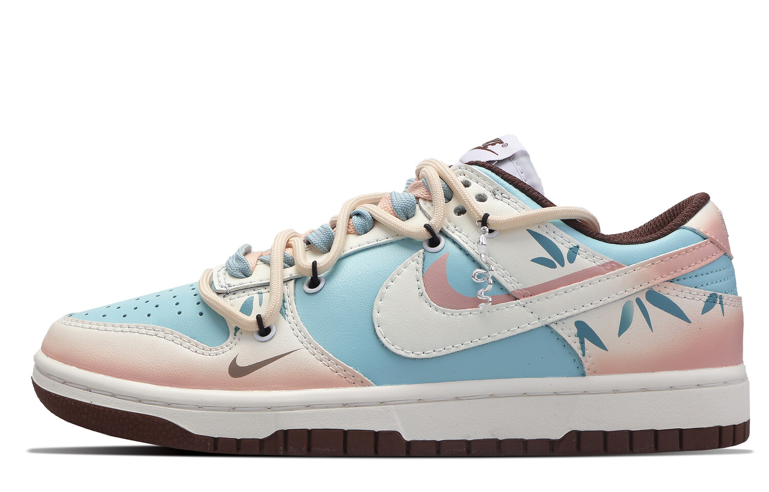 

Кроссовки Nike Dunk Skateboarding Shoes Women's Low-top Green, розовый