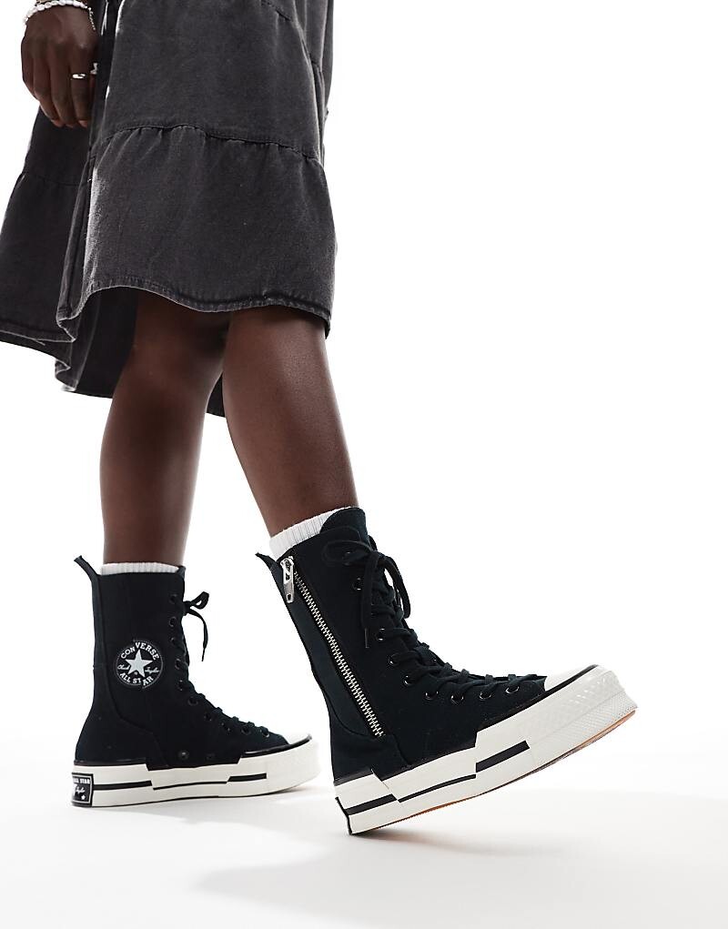Converse – Chuck 70 Plus X Hi – Черные ботильоны