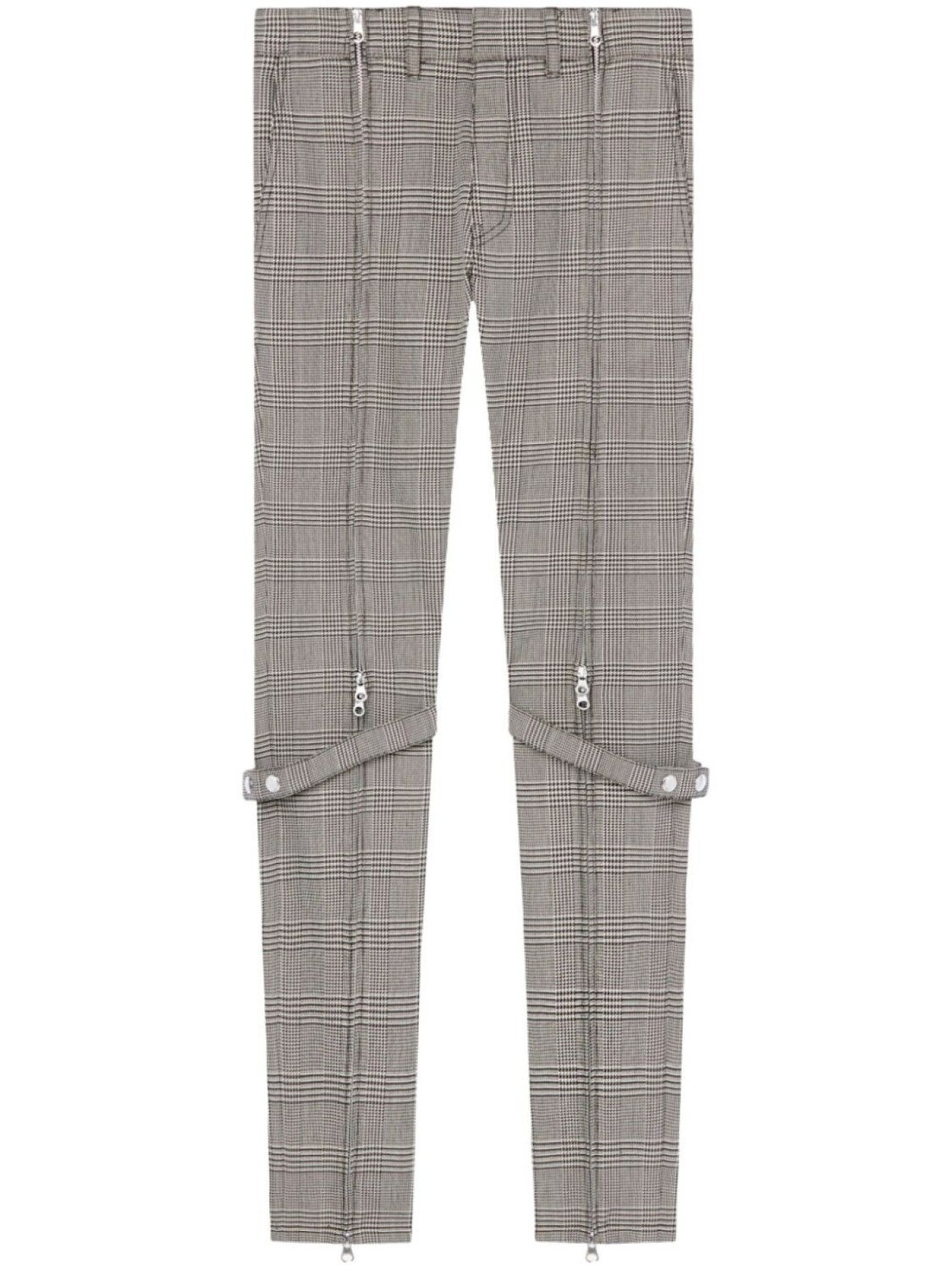 

Брюки строгого кроя с молниями Courrèges, черный