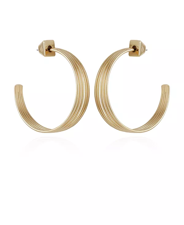 

Серьги-Кольца открытого типа золотистого оттенка Vince Camuto, gold