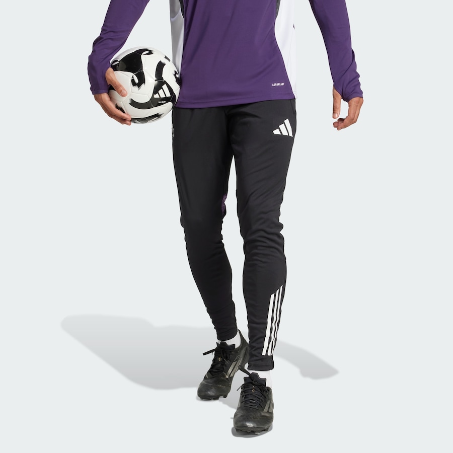 Облегающие спортивные брюки ADIDAS PERFORMANCE Manchester United Tiro 25 Competition, черный — фото 2