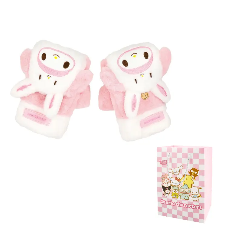 

Sanrio Унисекс перчатка из полиэстера трикотажная, My Melody Plush Doll Flap Gloves