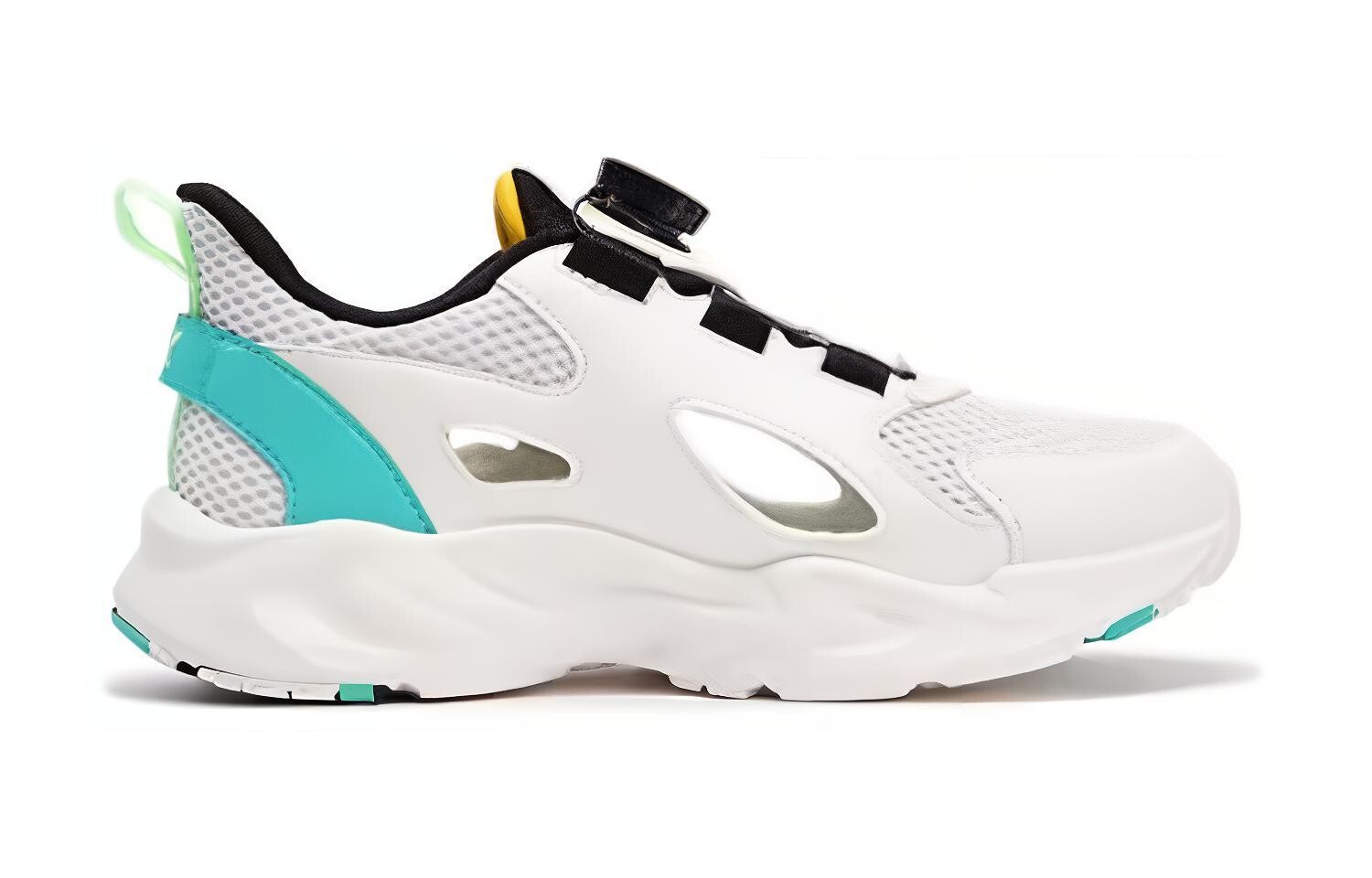 Детские кроссовки GS Low-top Белые/Зеленые/Черные Xtep, белый/зеленый/черный — фото 2