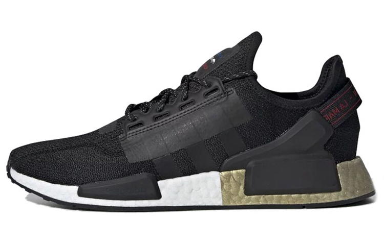 

Кроссовки Adidas Originals Nmd V2 Core Black Gold Metallic, Серый, Кроссовки Adidas Originals Nmd V2 Core Black Gold Metallic