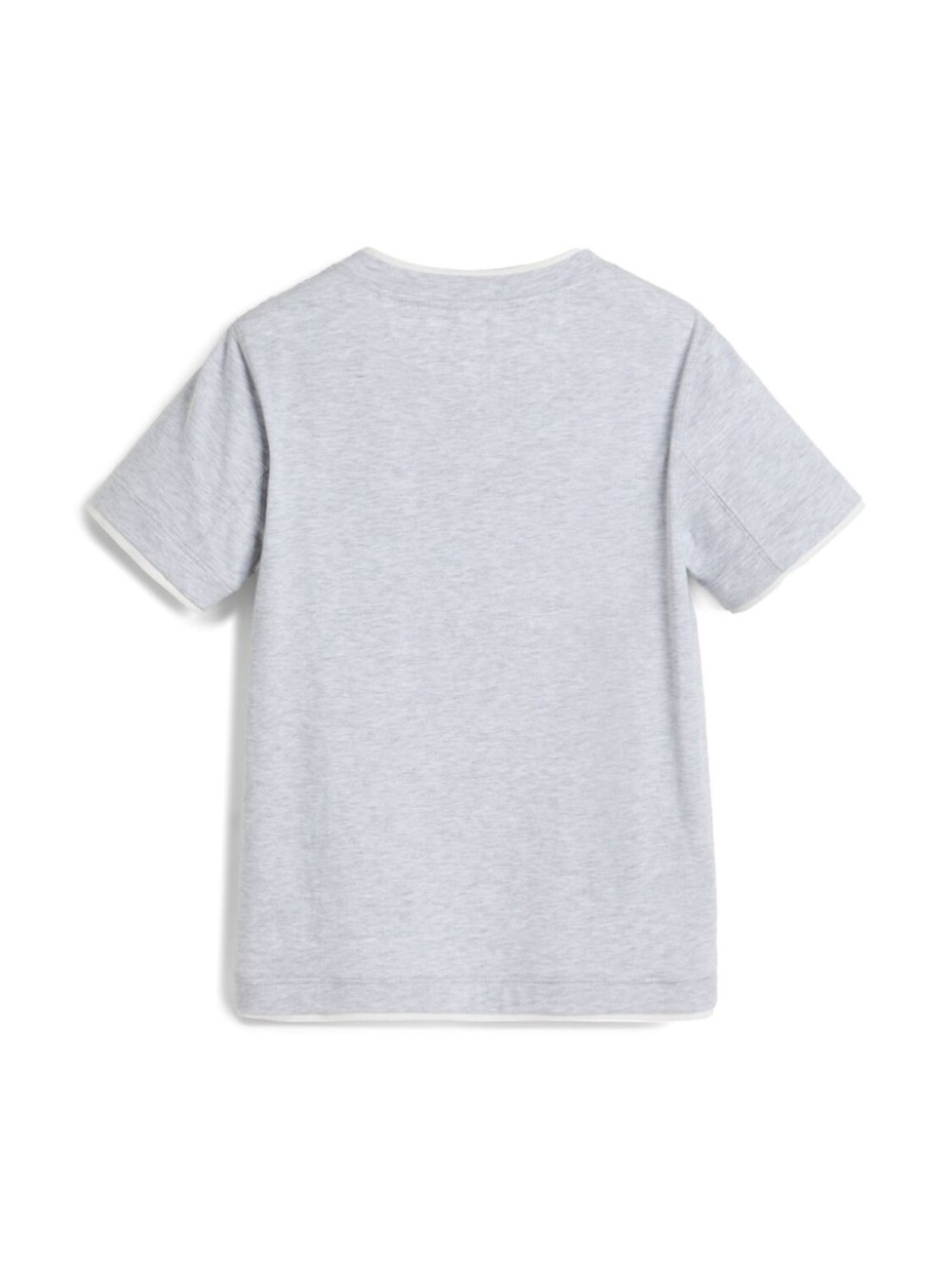 Brunello Cucinelli Kids футболка с многослойным эффектом, серый — фото 2