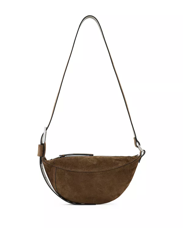 

Сумка через плечо Luna из замши Allsaints, коричневый