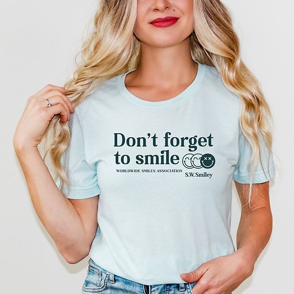 

Футболка с принтом SWSmiley don't forget to smile Simply Sage Market, Ice Blue, Зеленый, Футболка с принтом SWSmiley don't forget to smile Simply Sage Market, Ice Blue