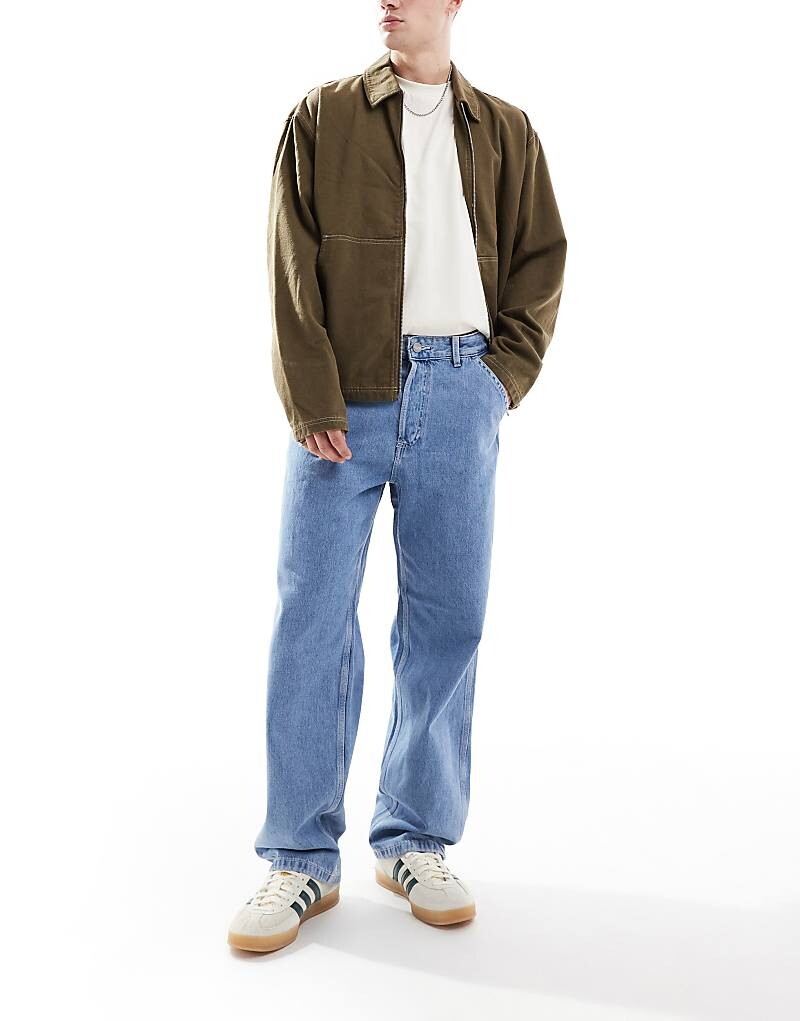

Jack & Jones – Eddie – Синие мешковатые джинсы для рабочей одежды