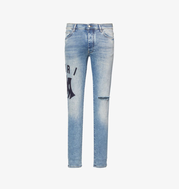 

Джинсы-Скинни Brand-Patch Amiri, индиго