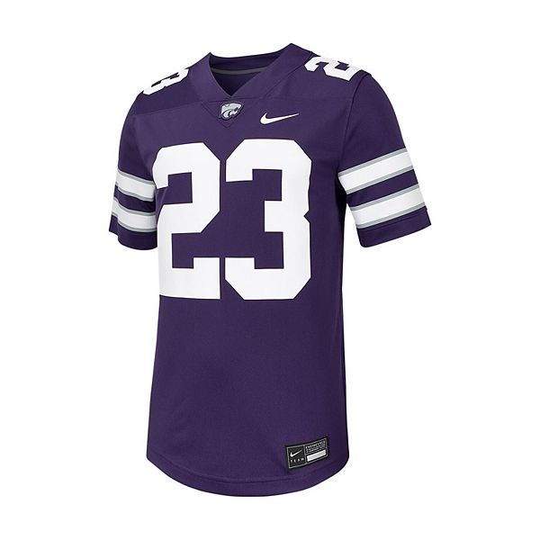 Мужская футболка Kansas State Wildcats #23 Untouchable фиолетовая Nike — фото 3
