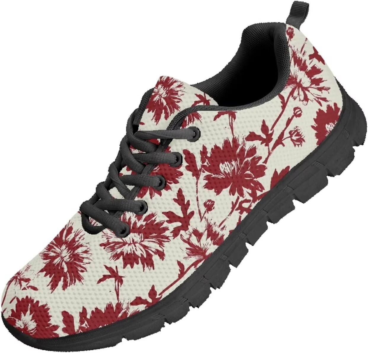 

Funnydude Забавные кроссовки с принтом для мужчин, весенние прогулочные кроссовки, повседневные теннисные туфли, дышащие кроссовки из сетки, Tropical Floral