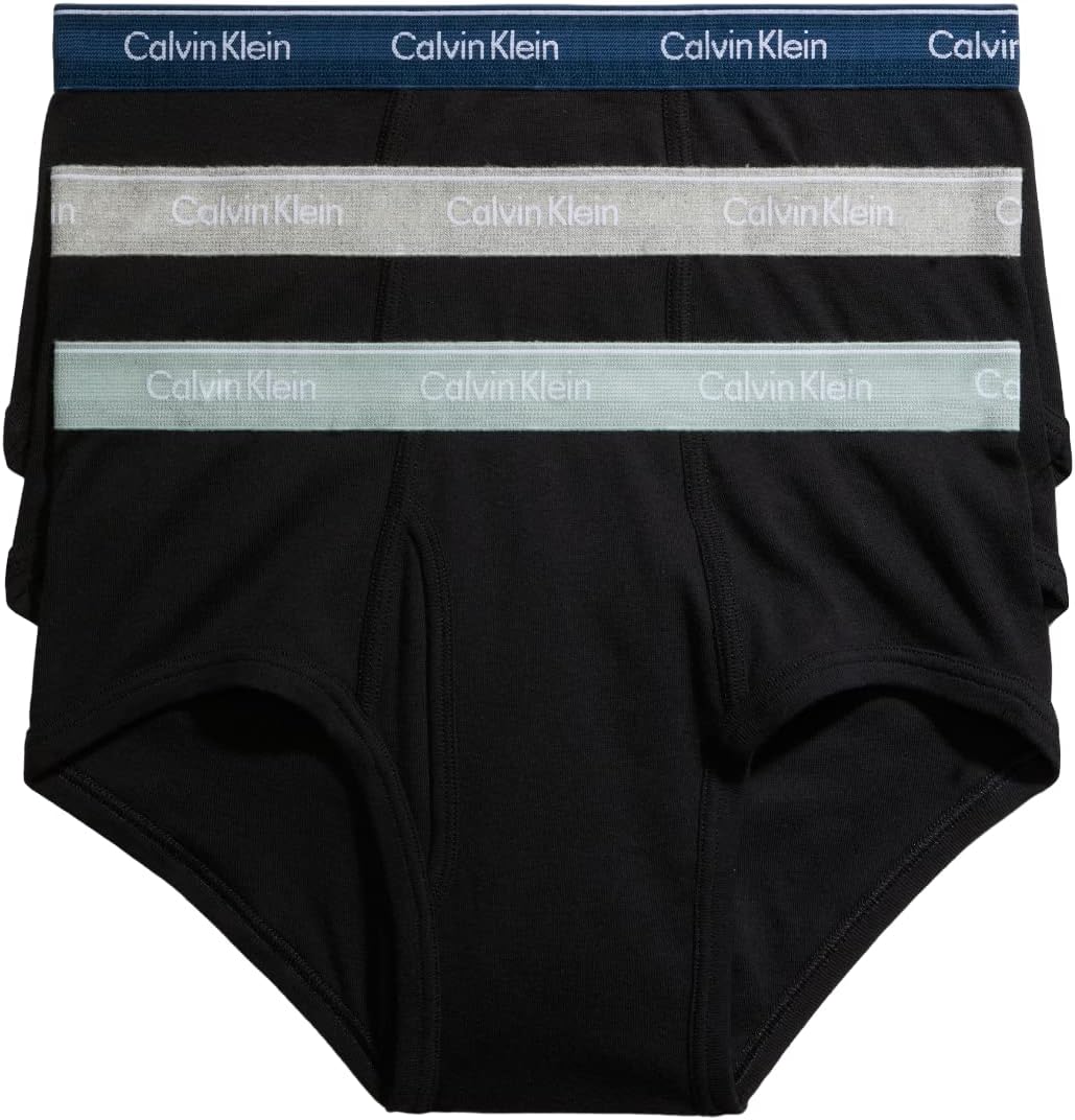 

Комплект из 3 мужских трусов Calvin Klein Cotton Classics, Black Bodies W/ Classic Navy, Sage Meadow, Grey Heather