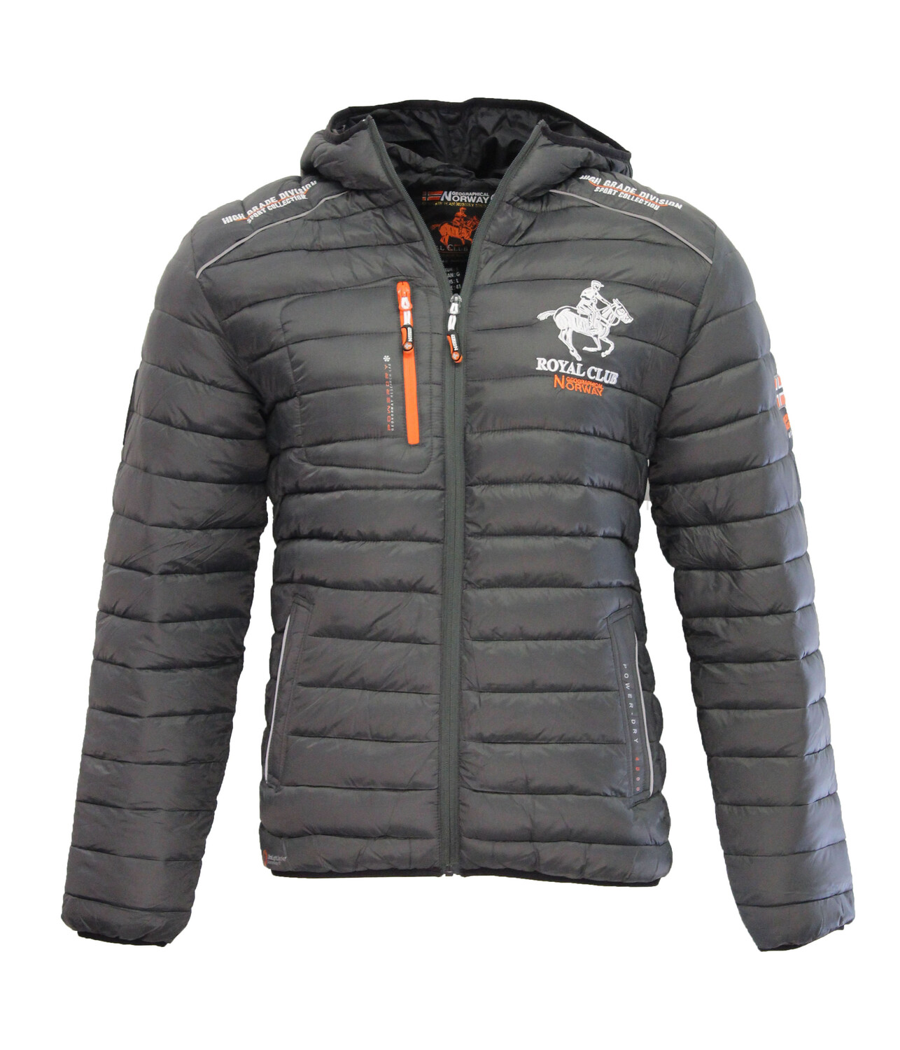 

Темная зимняя куртка bryan Geographical Norway, серый