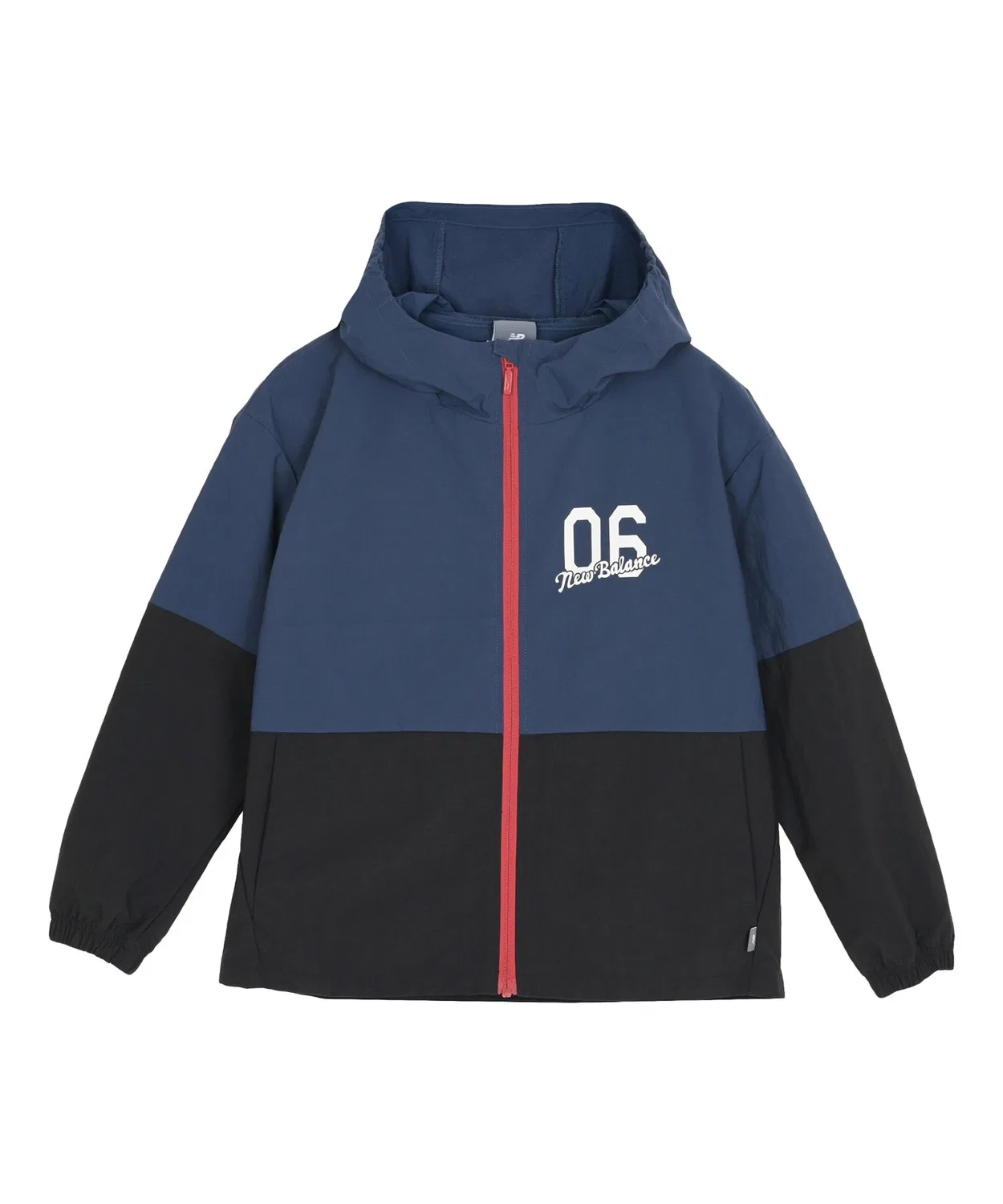 Куртка из нейлона с эффектом стирки New Balance, детская, тёмно-синяя