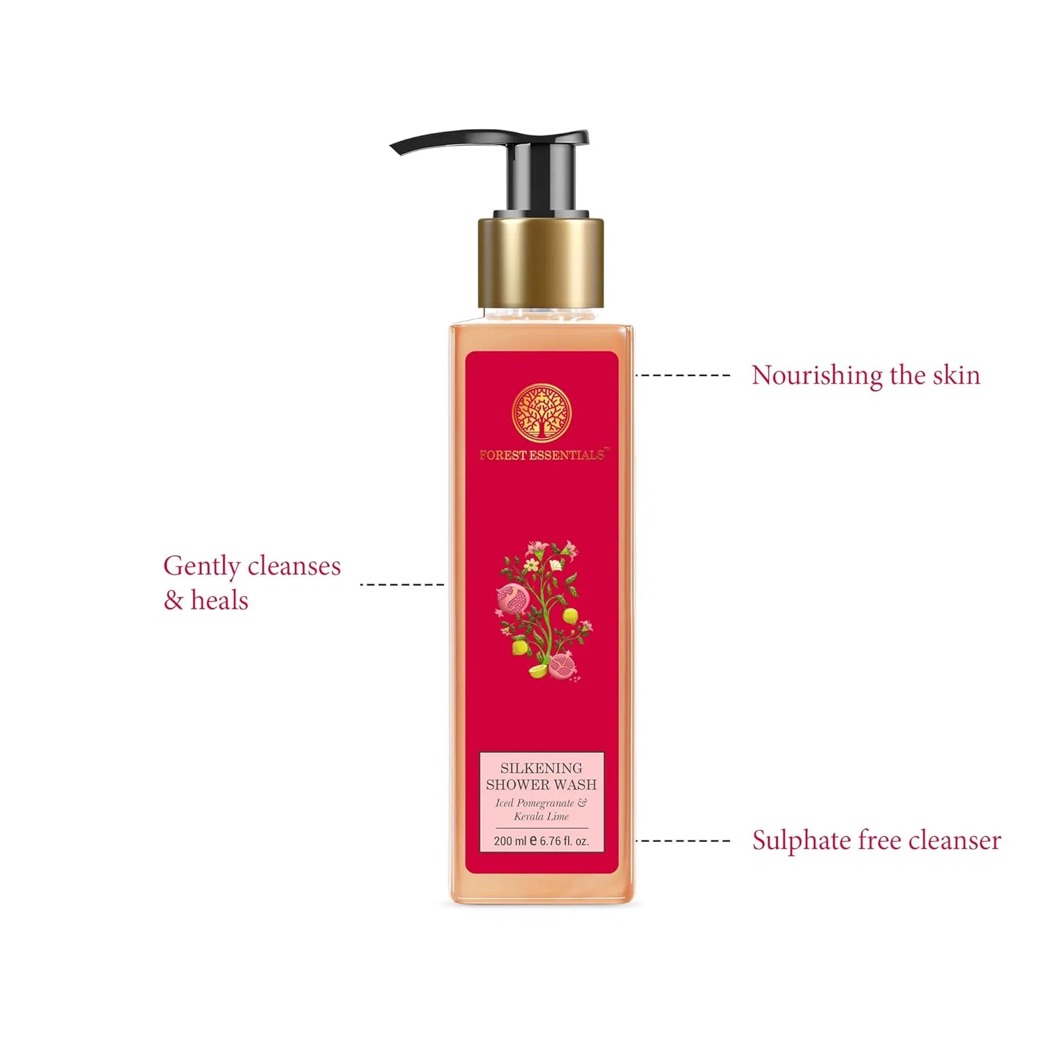 Шелковый гель для душа Forest Essentials «Iced Pomegranate with Fresh Kerala Lime» Forest Essentials — фото 3
