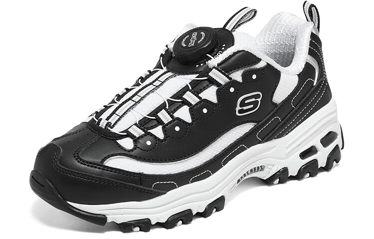Кроссовки Skechers Girls Kids Lifestyle Shoes GS Low-top, черный/белый — фото 3
