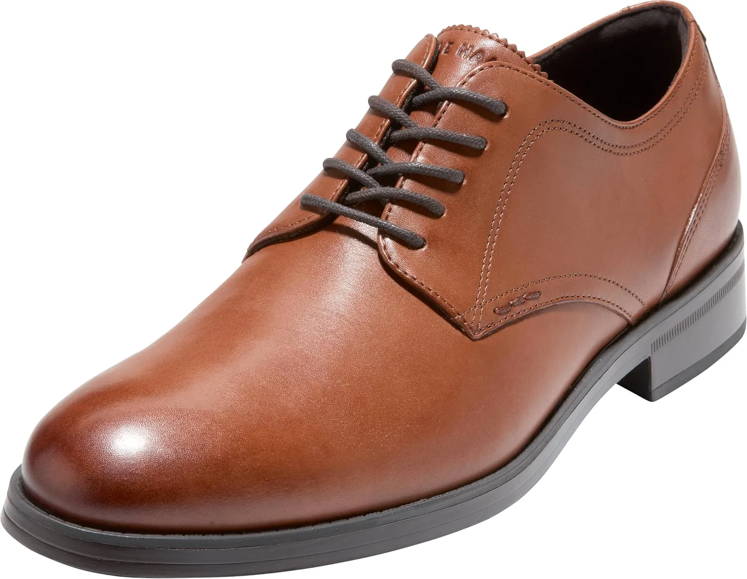 Мужские туфли Cole Haan Newmark Grand с гладким носком, коричневый — фото 3