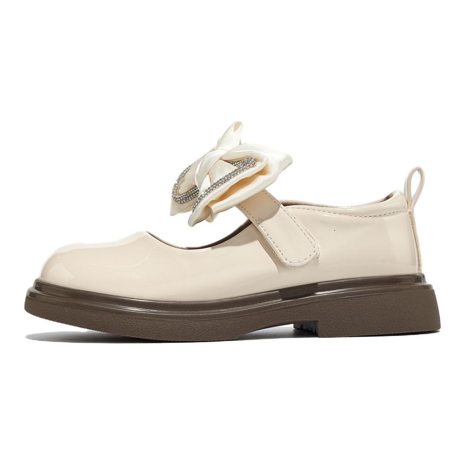 

Износостойкие и легкие низкие детские кожаные туфли бежевые Kids' Deesha