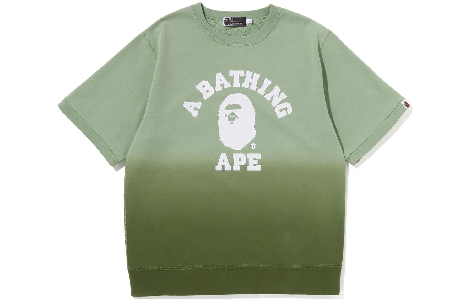 

BAPE College Gradation S/S Толстовка с круглым вырезом A Bathing Ape, коричневый